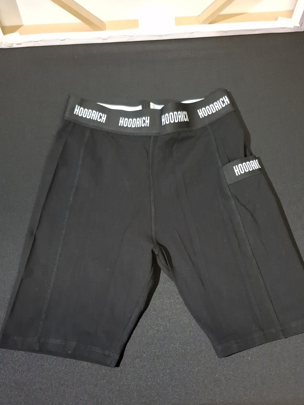 Women's Black Hoodrich Biker Shorts
